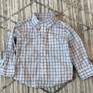 Janie and Jack Checkered Button-Down Shirt